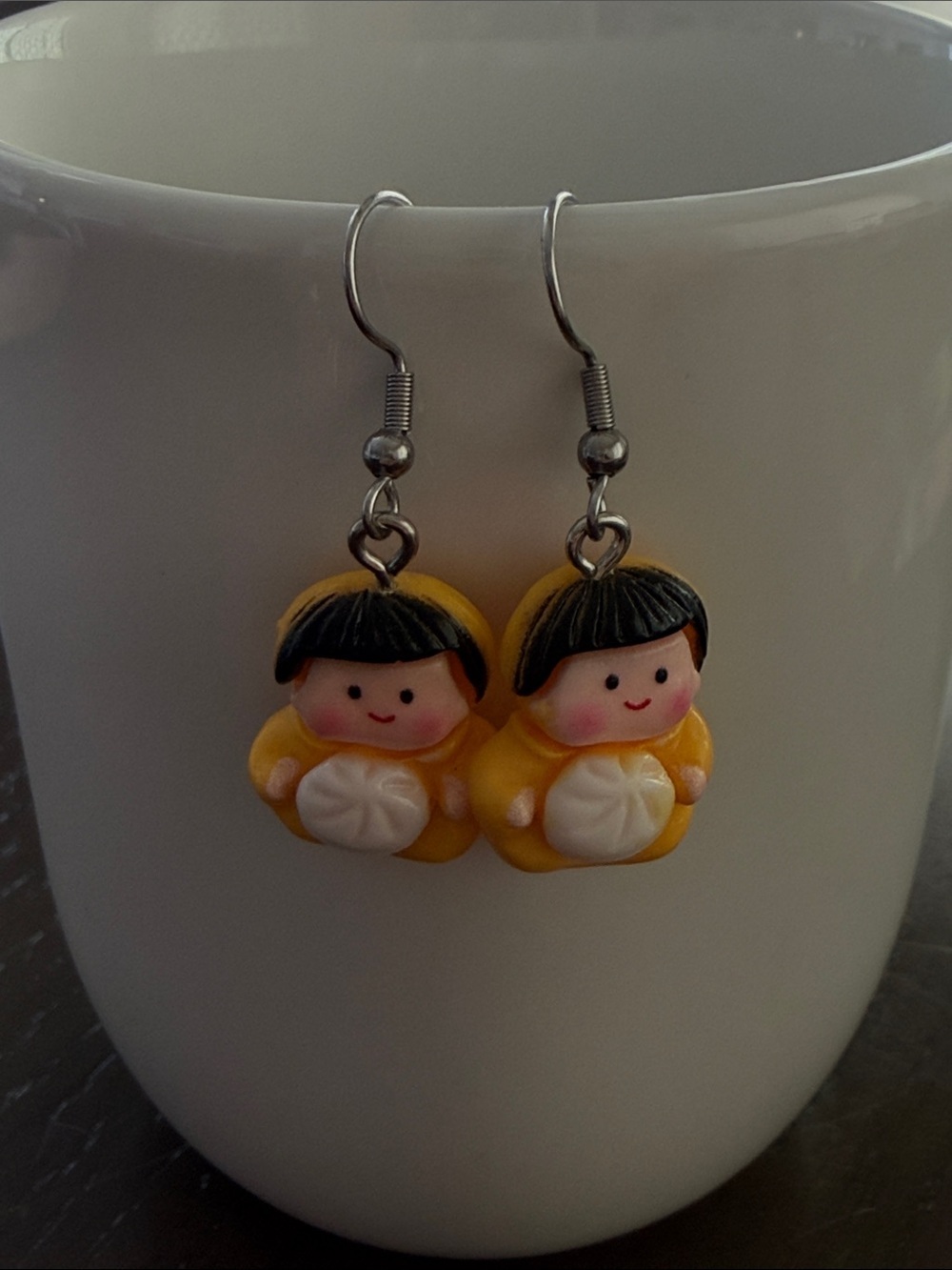 Cute Dumpling Doll Dangle Earrings